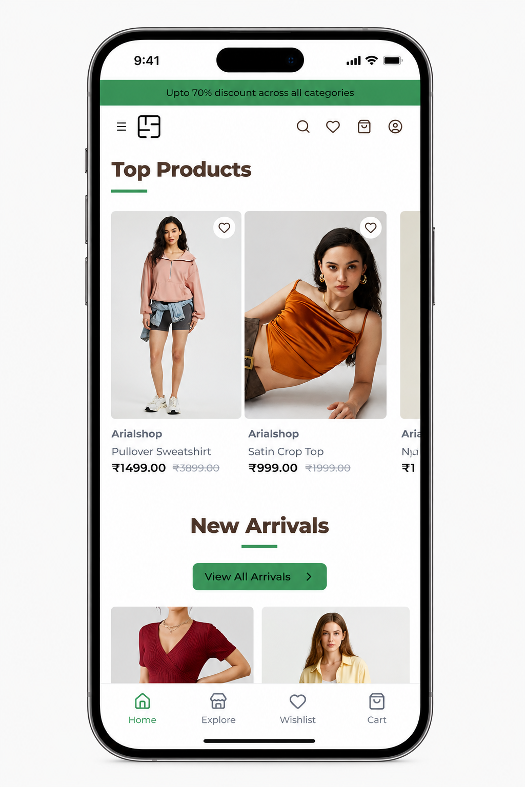 Litekart mobile app on phone